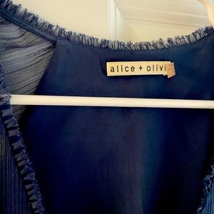 Beautiful and elegant navy blue Alice + Olivia dress